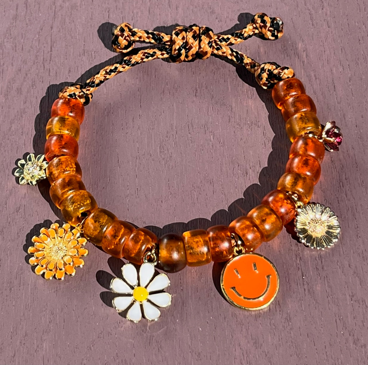 Orange Sunrise Friendship Bracelet