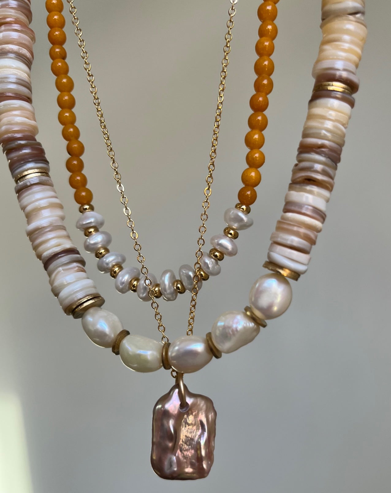 Garden Boheme Collar Necklace in Ivory