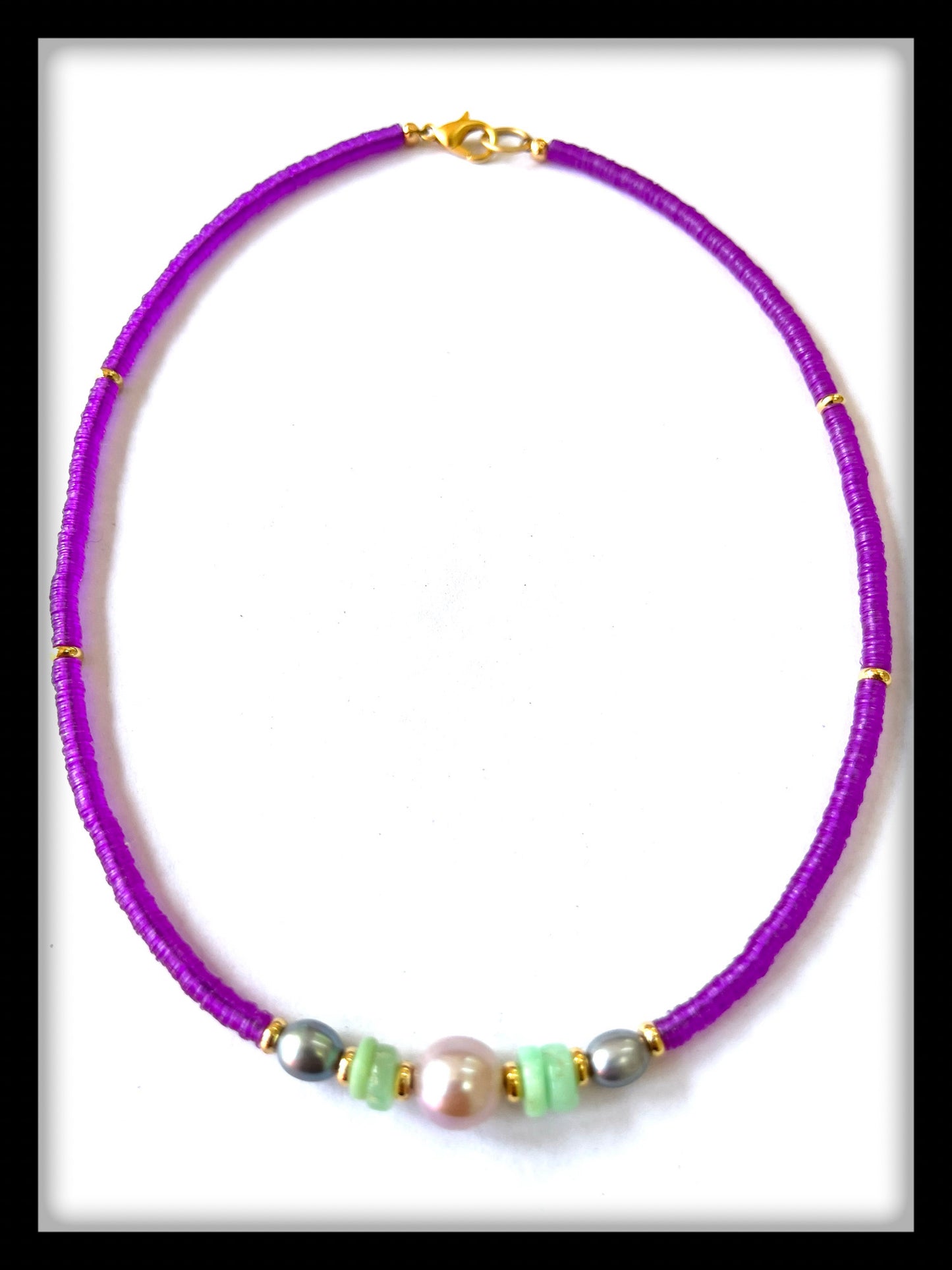Maya Necklace in Orchid