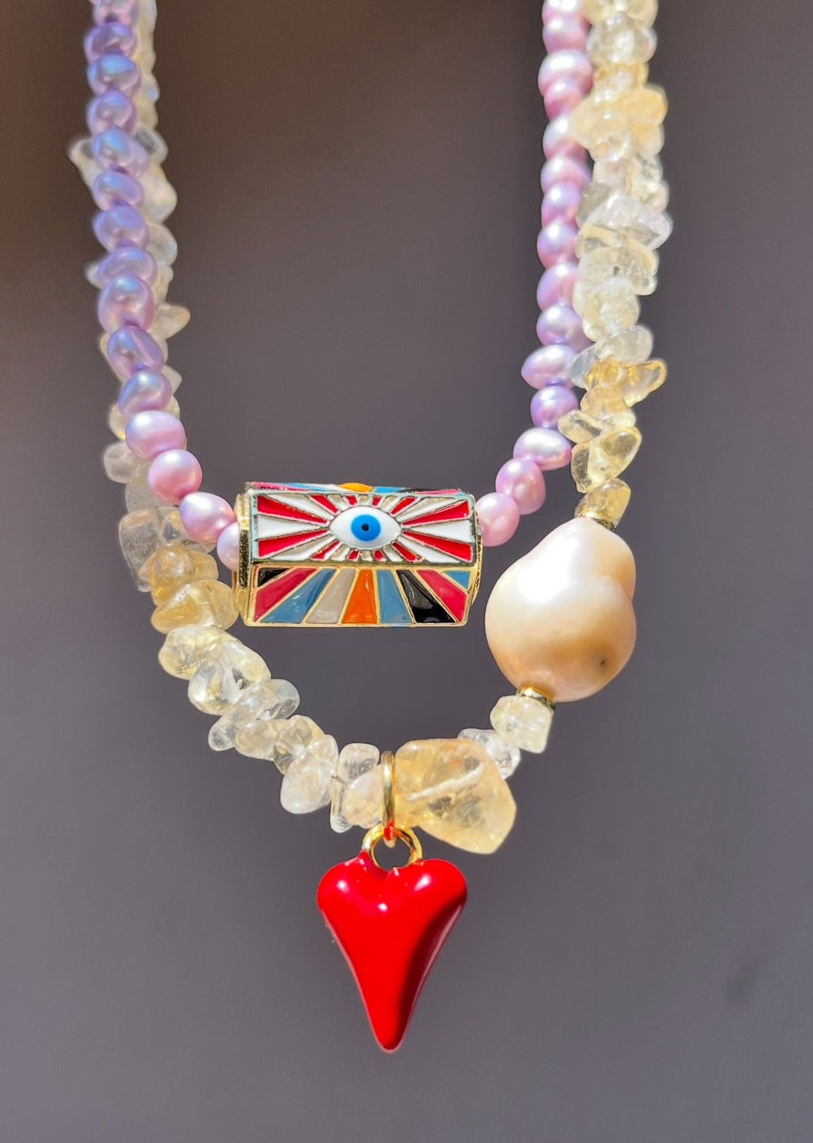 Citrine Baroque Necklace