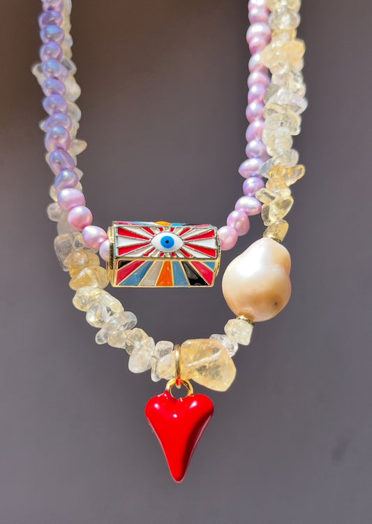 Citrine Baroque Necklace