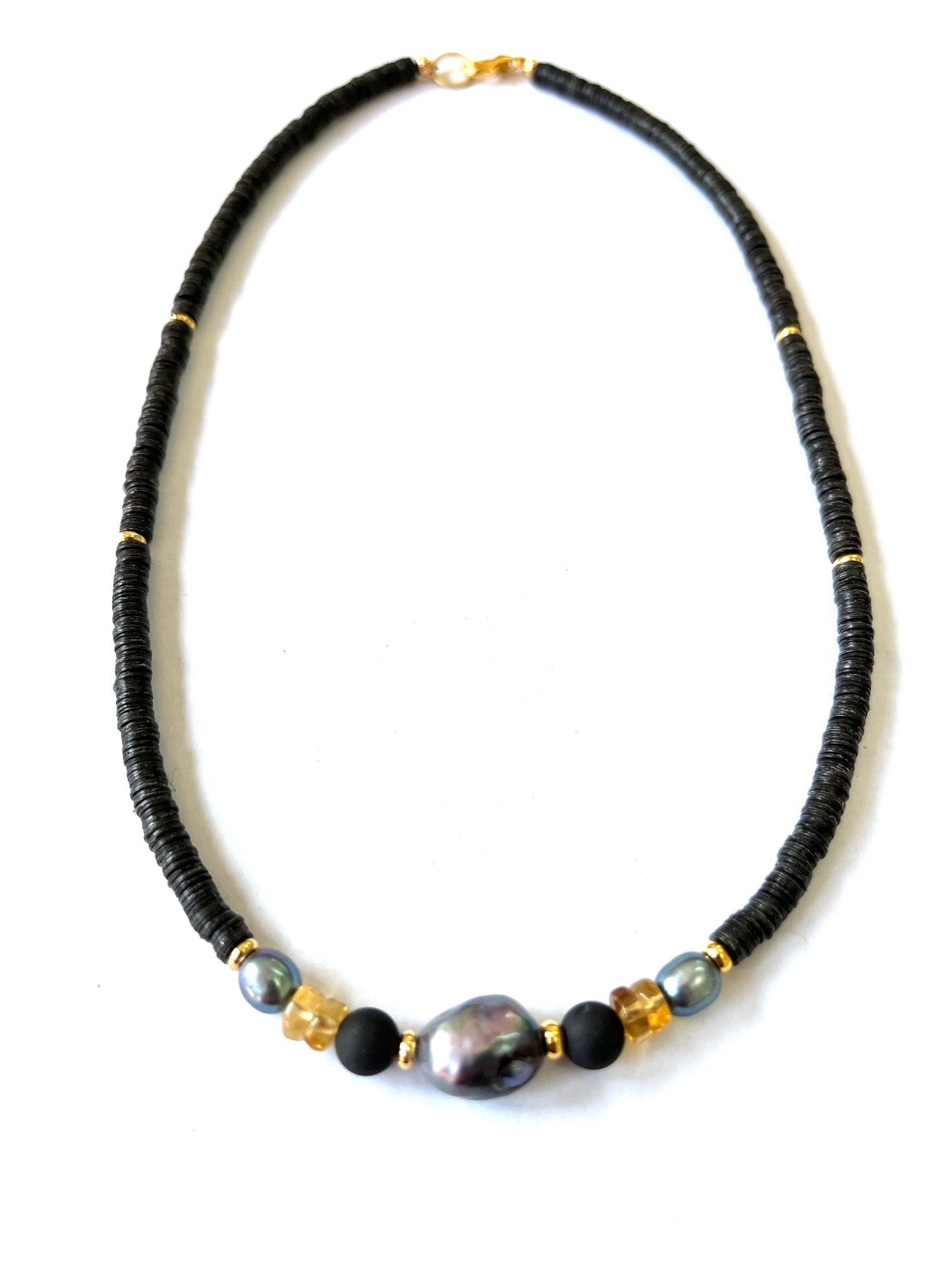 Maya Necklace in Black