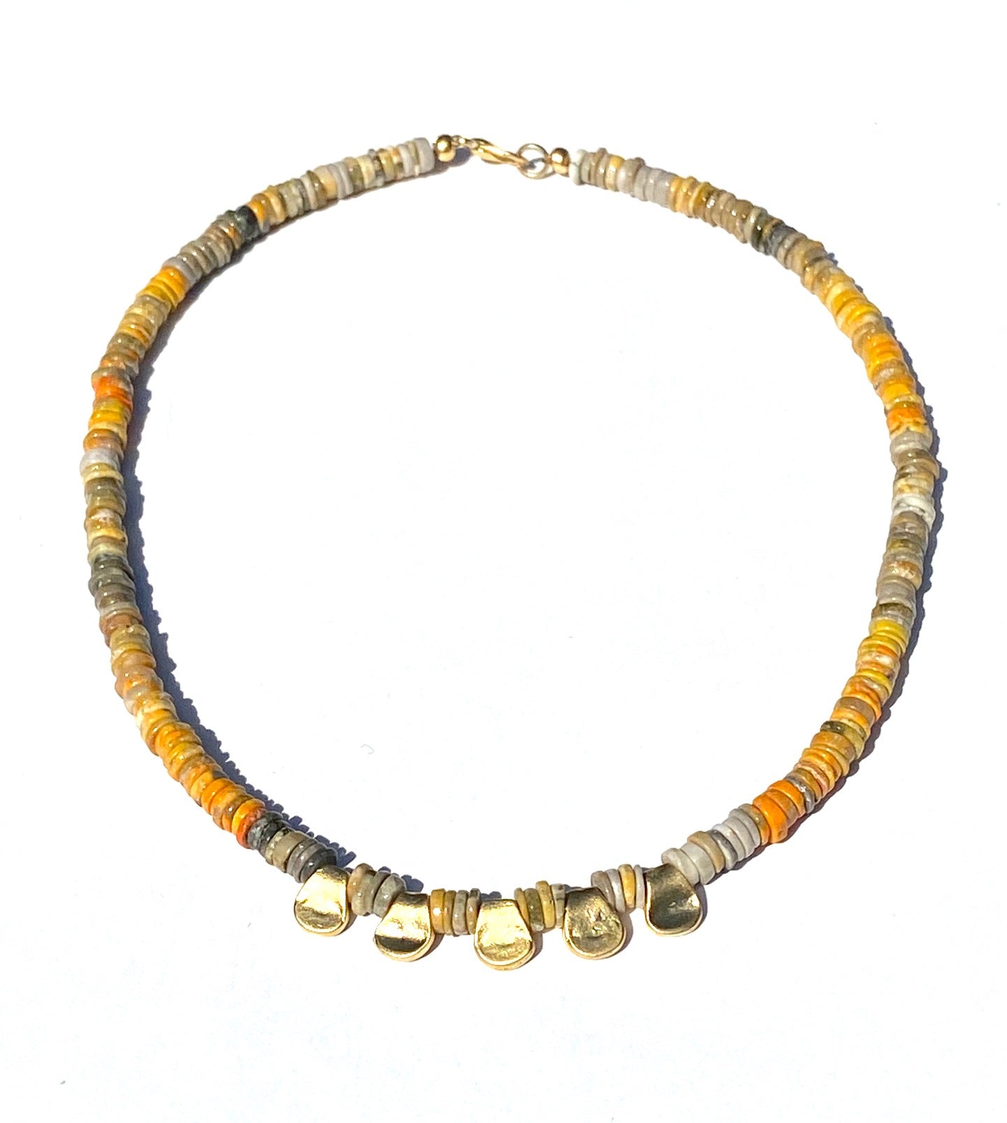 Penta Collar Necklace (Labradorite)