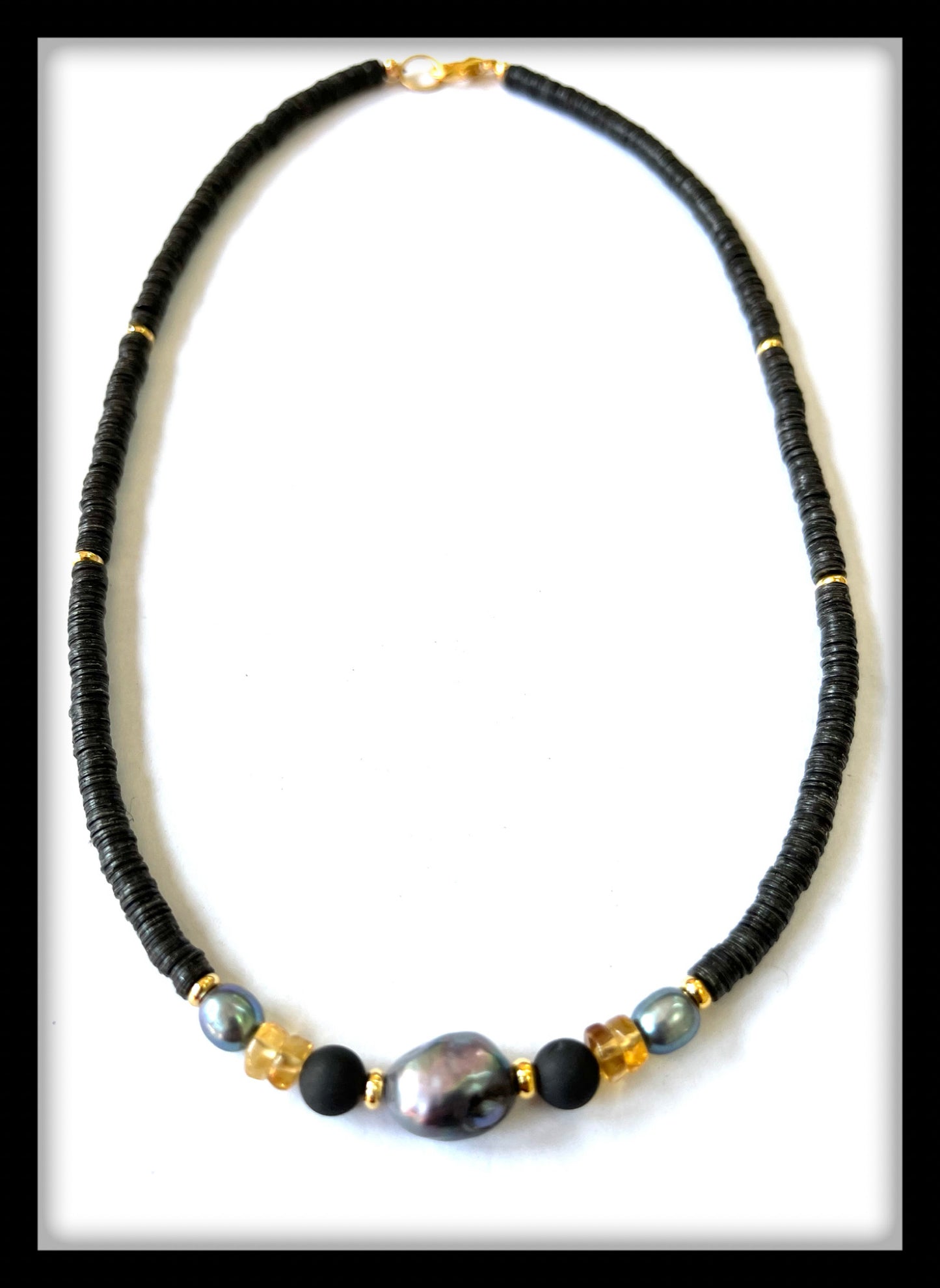 Maya Necklace in Black